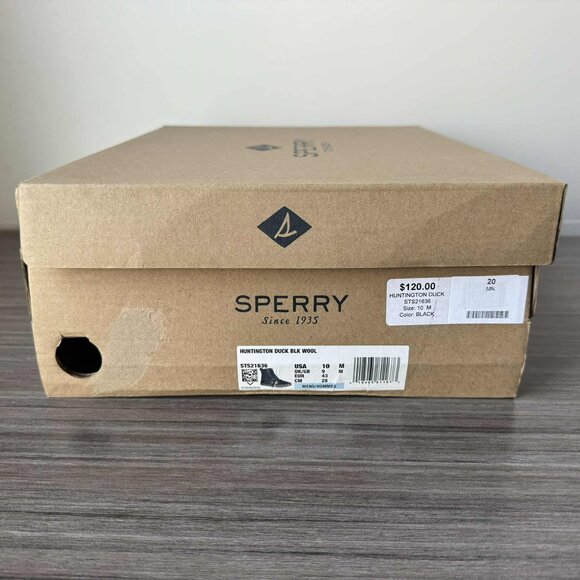 Sperry Top-Sider Huntington Duck Boot Men\'s Sizes $120 Black/Wool